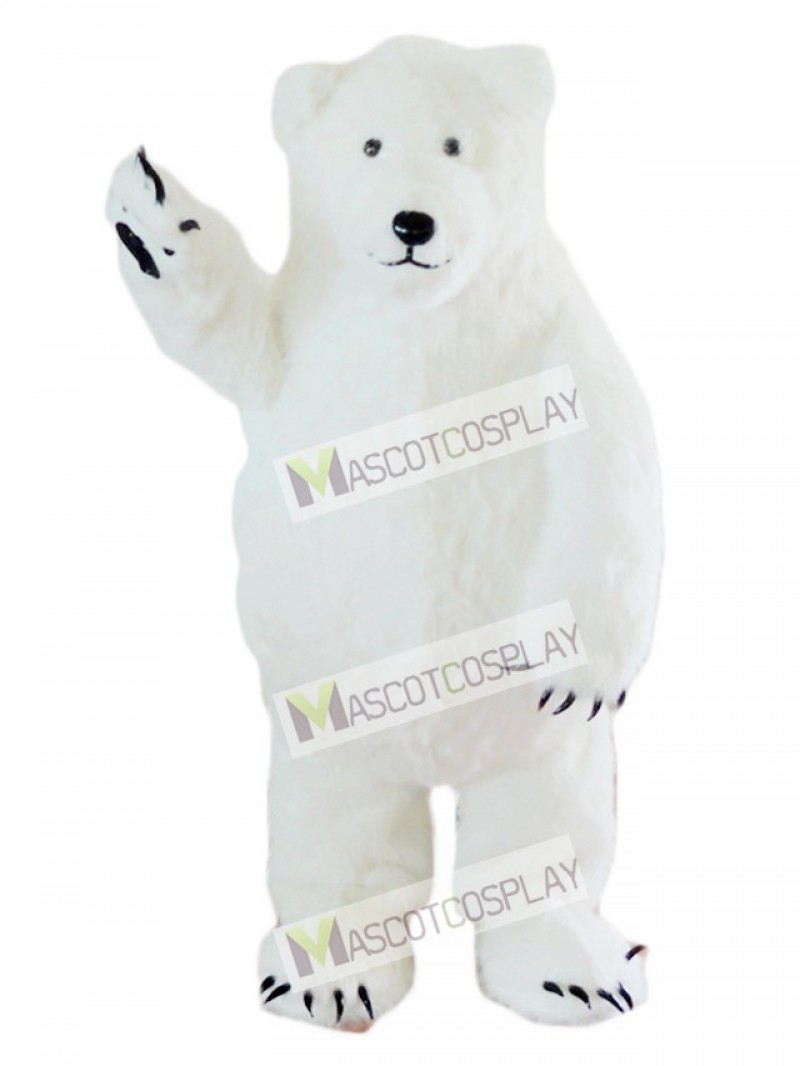 White Polar Bear Mascot Costume