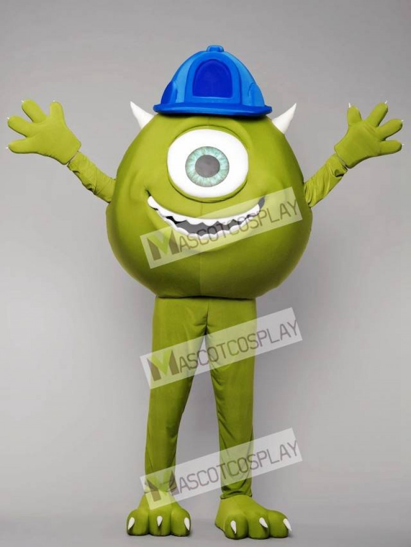 High Quality Adult Green Monster Mike Mascot Costume