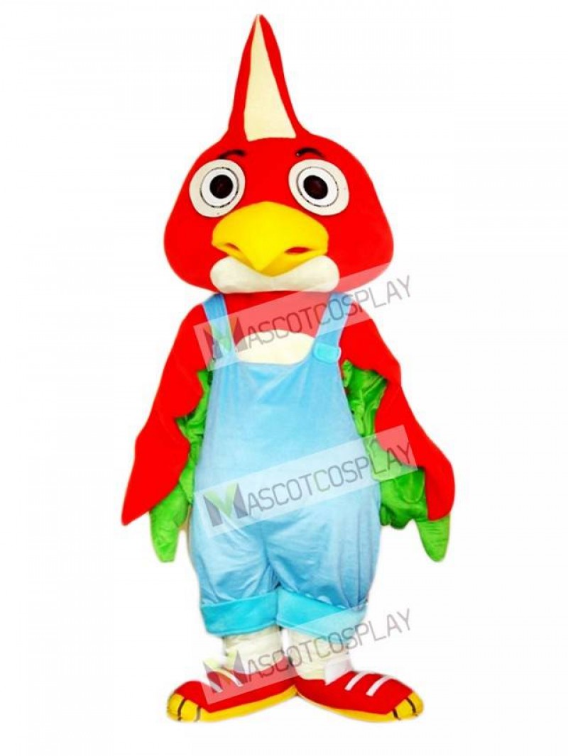 Red Parrot Bird Mascot Costume