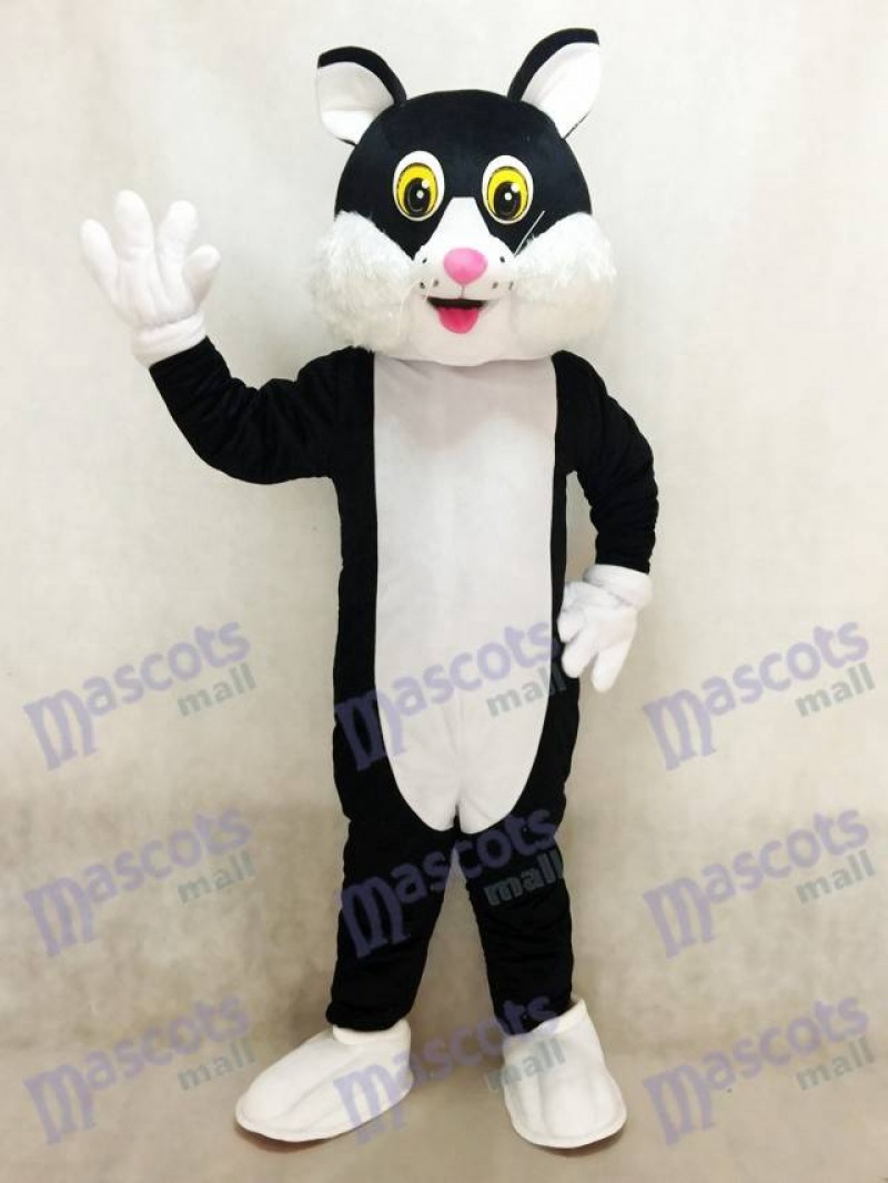 Black Cartoon Cat Mascot Costume