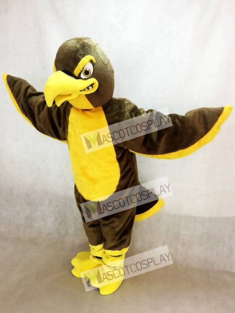 Brown Hawk Falcon Mascot Costume Animal