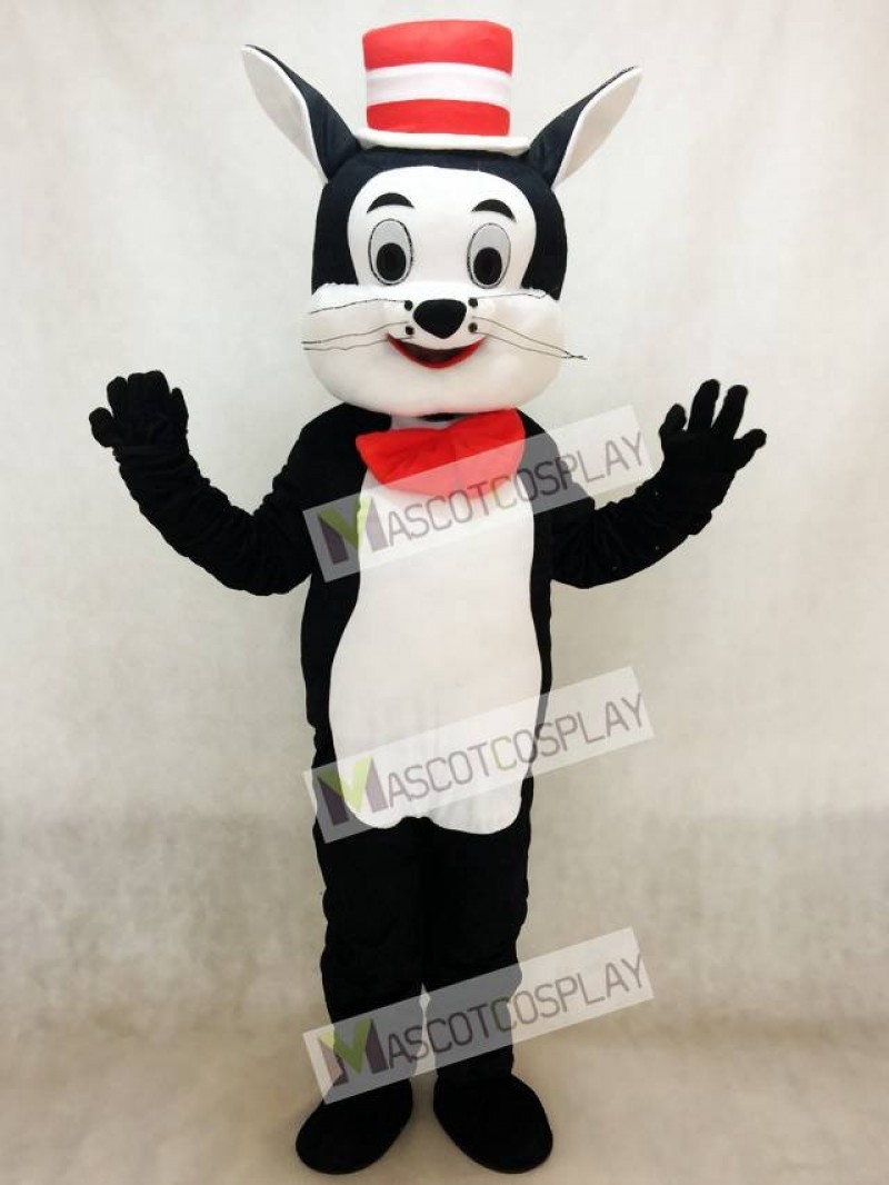 Cat in the Hat Mascot Costume Cartoon