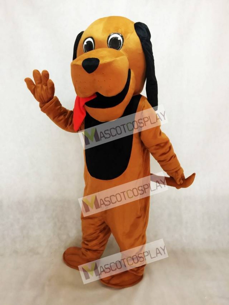 Red Tongue Hound Dog Mascot Costume