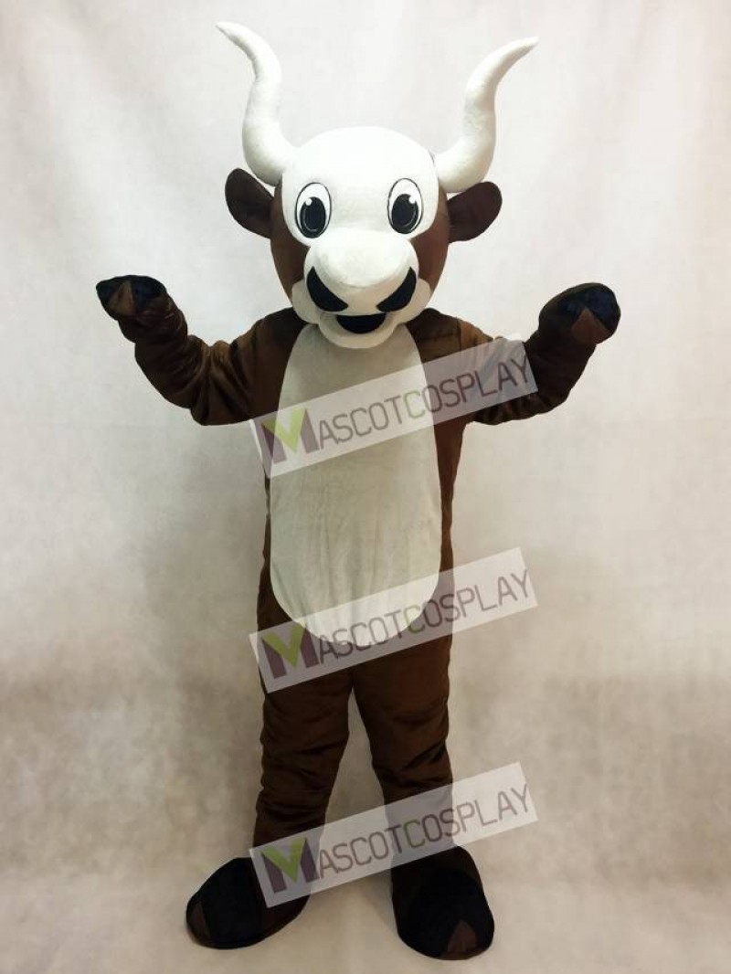 Yak Mascot Costume with White Belly