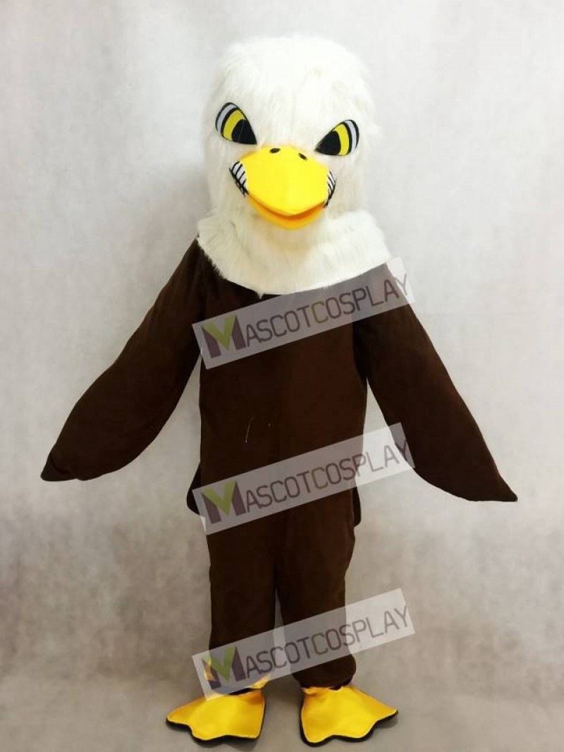 New Brown Feather Eagle Mascot Adult Costume Animal