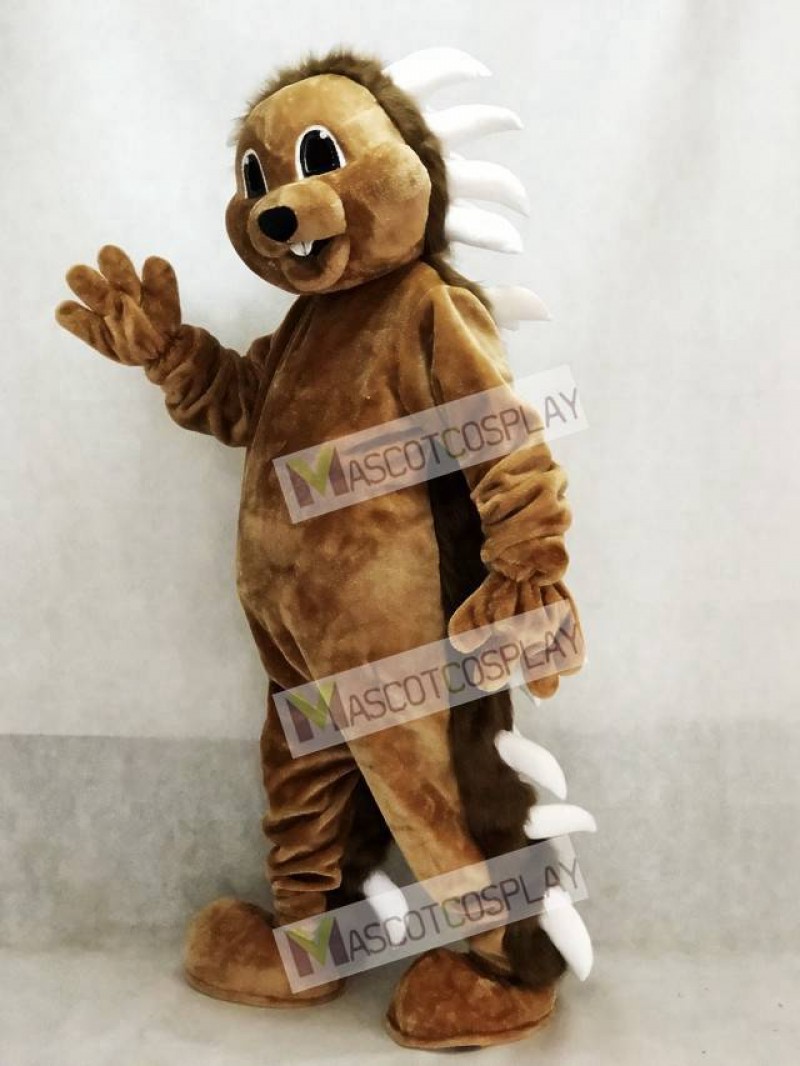 Cute Brown Porcupine Mascot Costume Animal