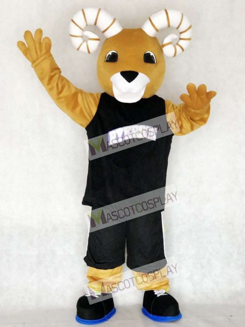 Sport Team Ram Ryerson Mascot Costume in Black Suit