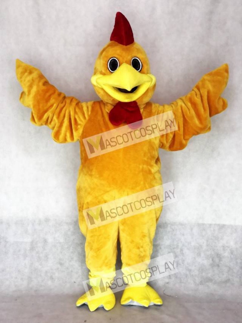 Cute Realistic Rusty Rooster Mascot Costume Animal