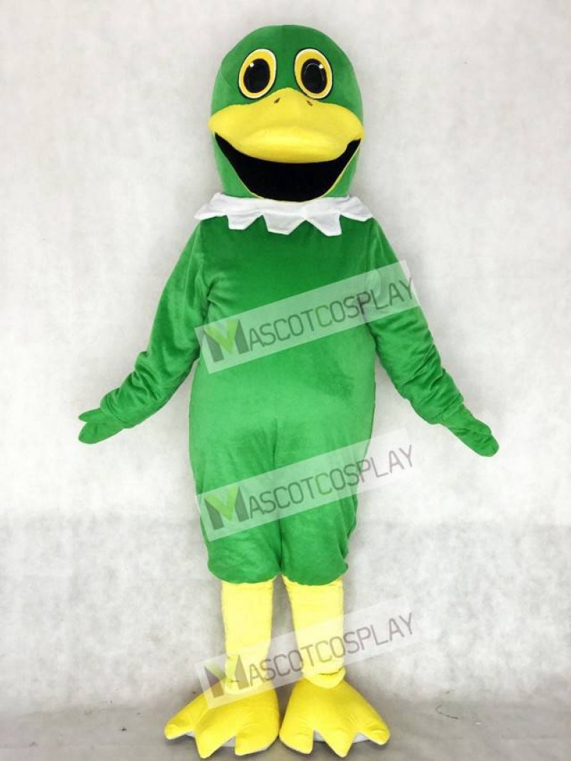 Cute Whole Green Mallard Duck Mascot Costume Animal