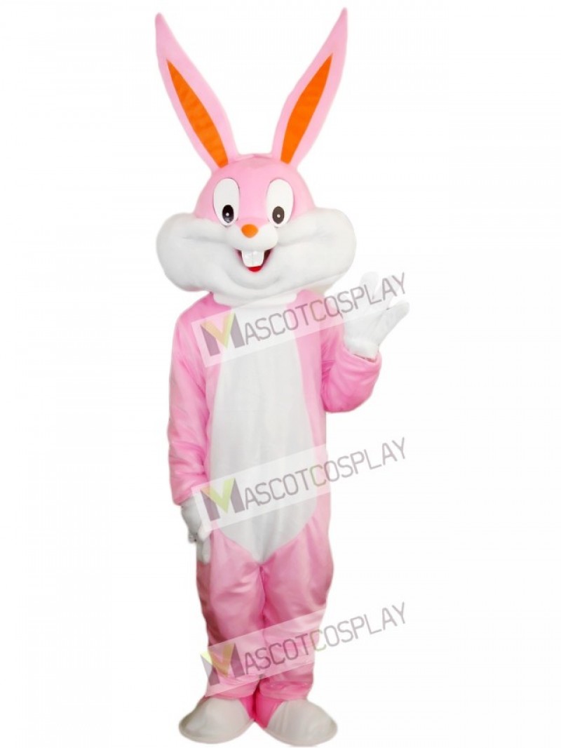 Pink Easter Bunny Bug Rabbit Mascot Costume Animal