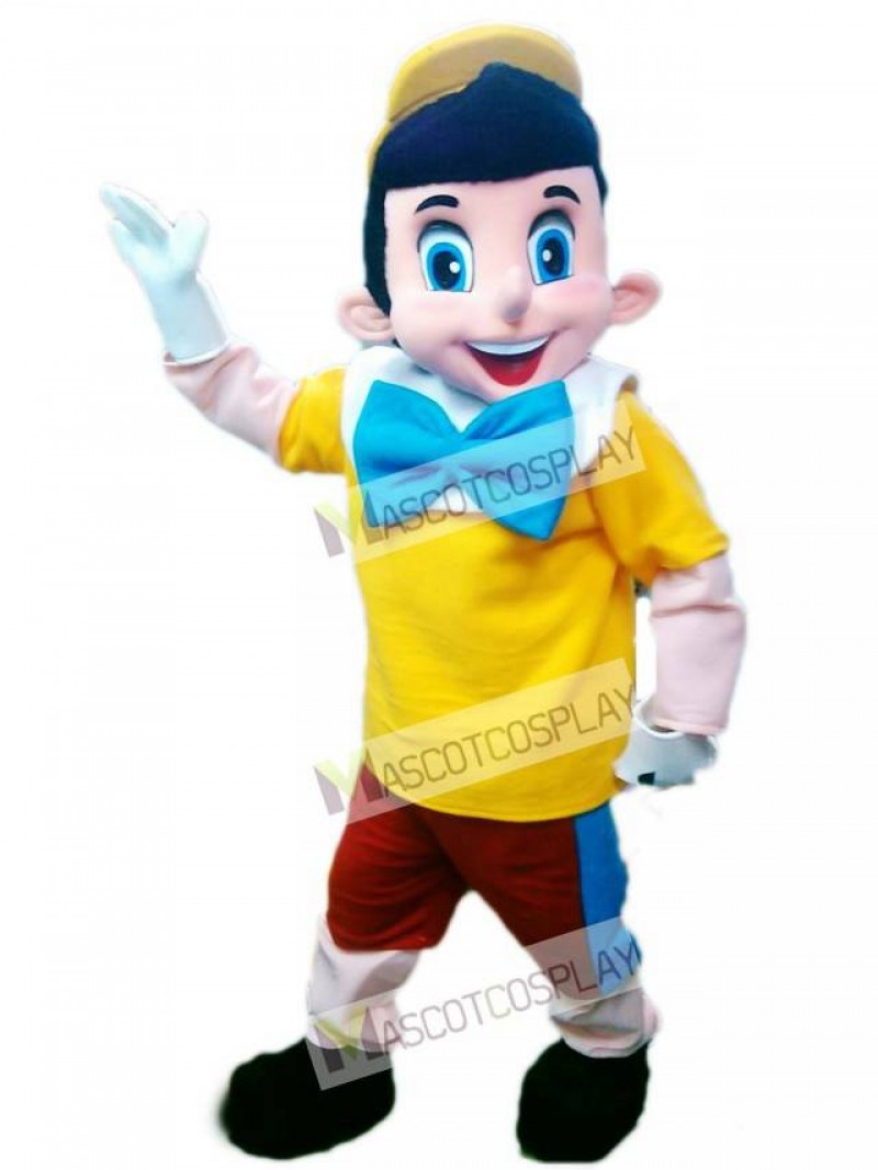 Pinocchio Mascot Costume Cartoon Character