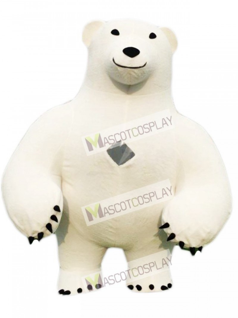 White Polar Bear Mascot Costume