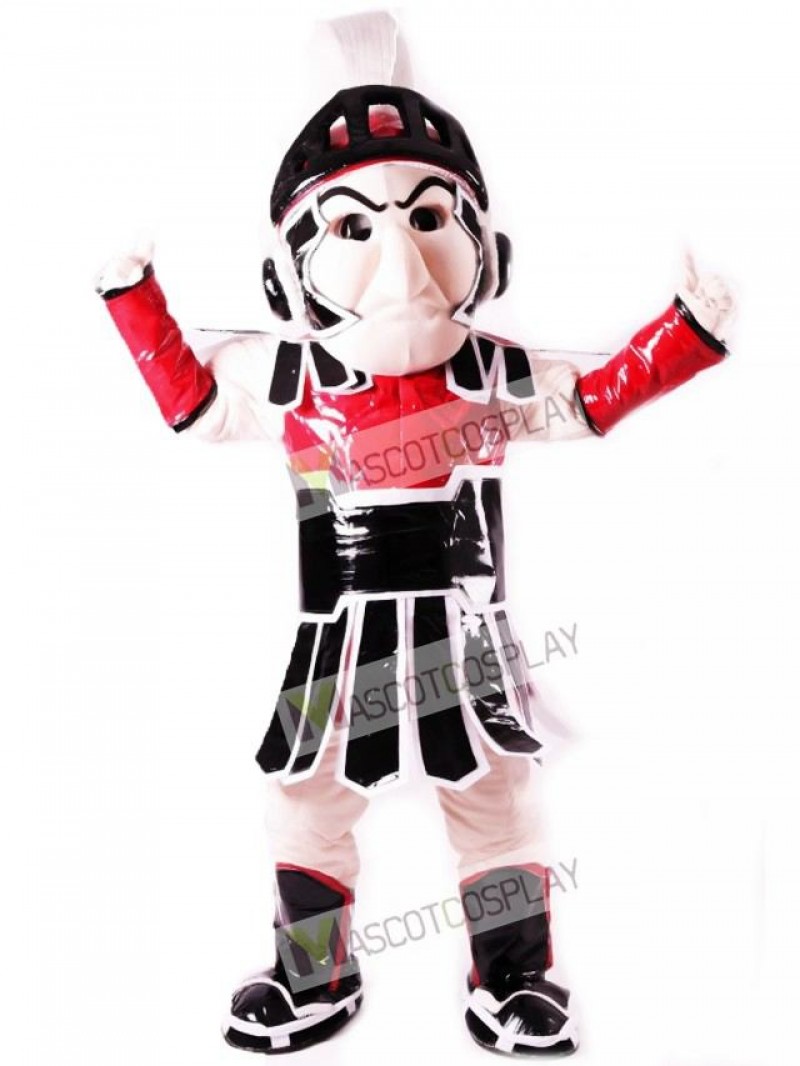 Red Spartan Trojan Knight Sparty Mascot Costume People