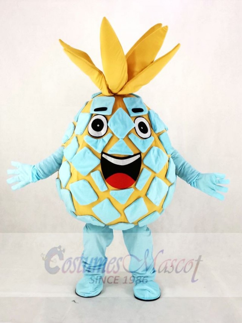 Aqua Pineapple Pete Fruit Mascot Costume Cartoon