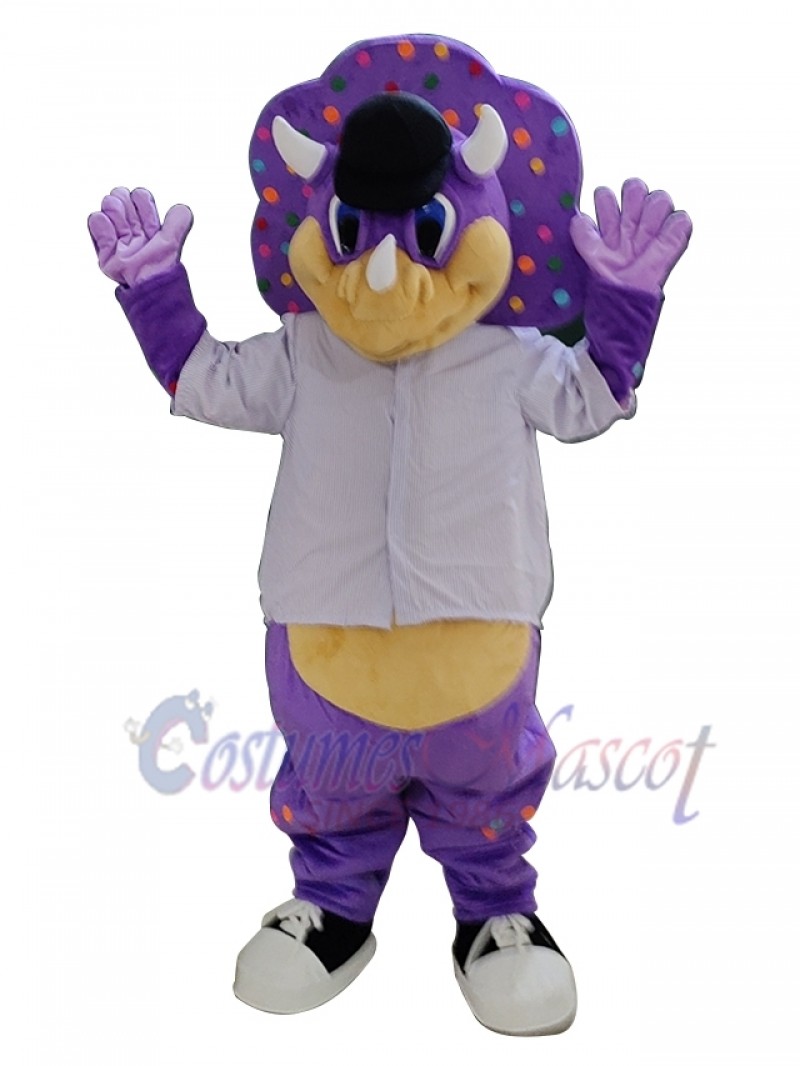 Triceratops mascot costume