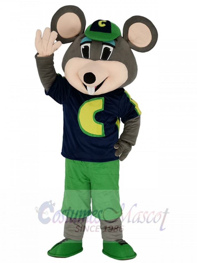 Chuck E. Cheese Mascot Costumes Fast Food Promotion Cheerleaders