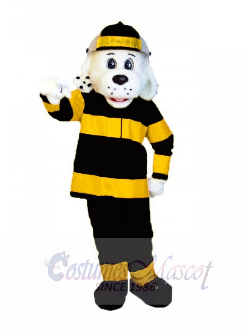 Sparky the Fire Dog mascot costume