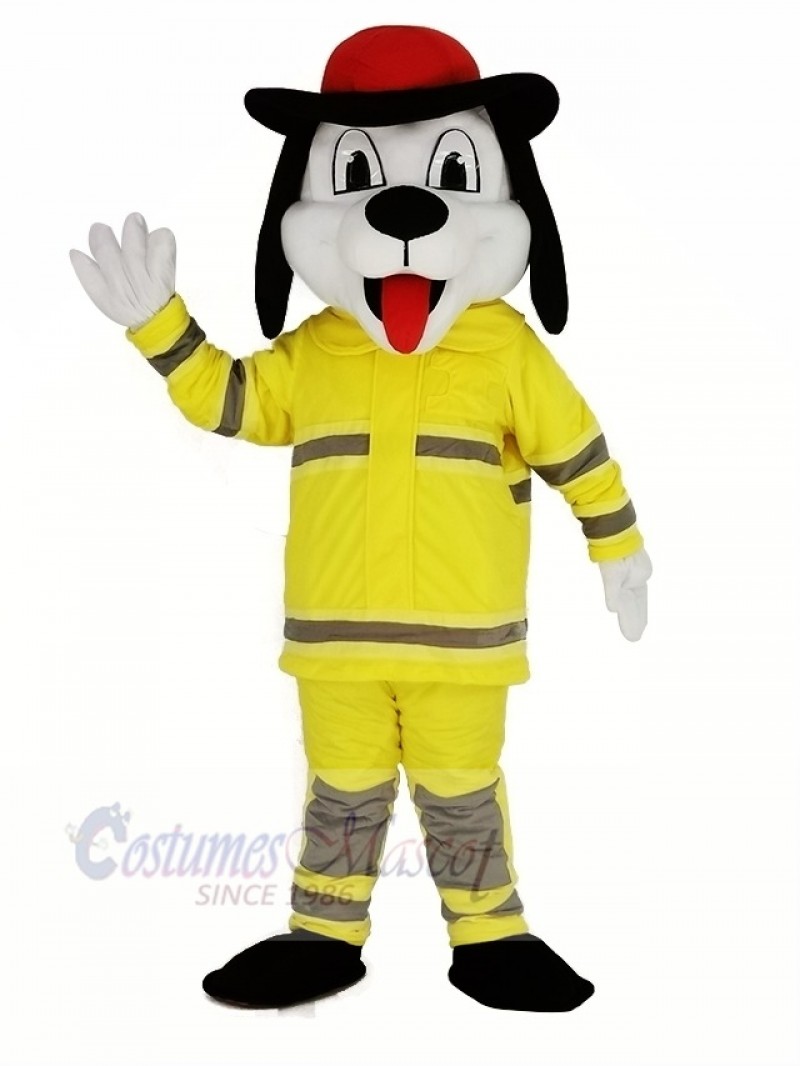 Sparky the Fire Dog Mascot Costume Cartoon