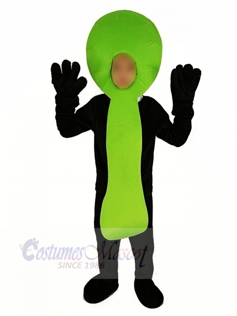 Green Spoon Mascot Costume