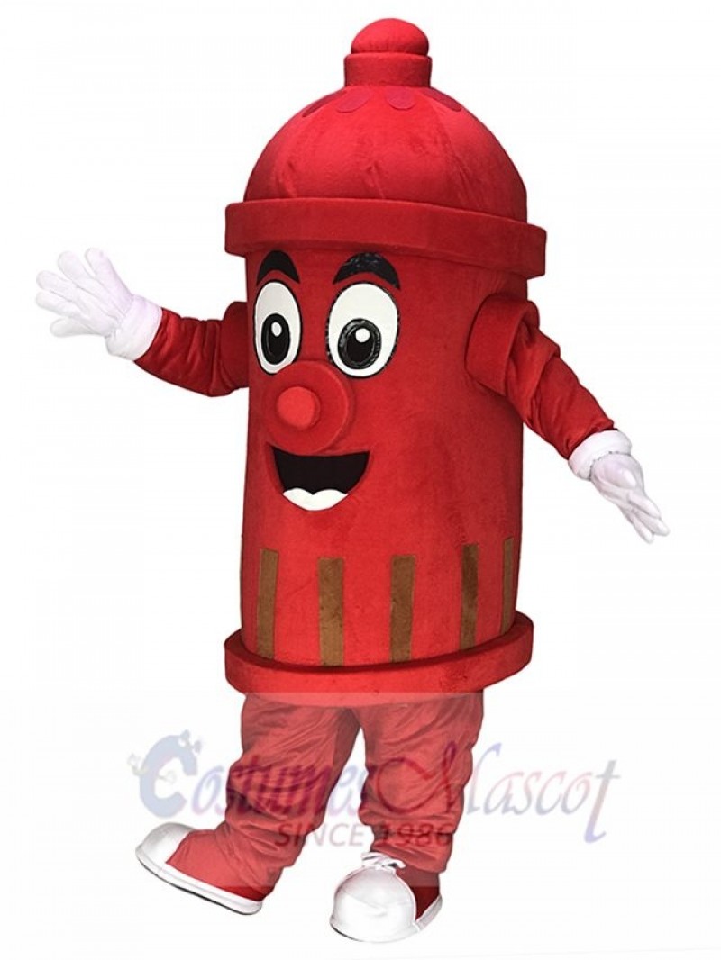 Red Public Utilities Fire Hydrant Mascot Costumes