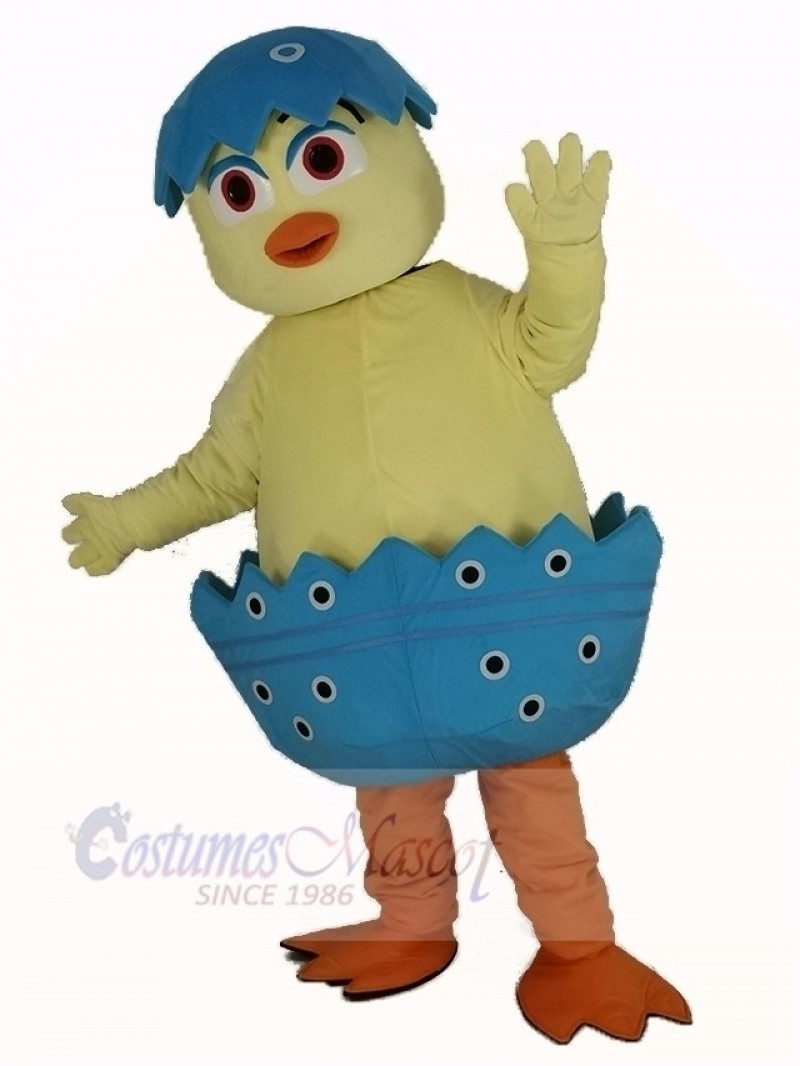 Cute Chick in Egg Mascot Costume