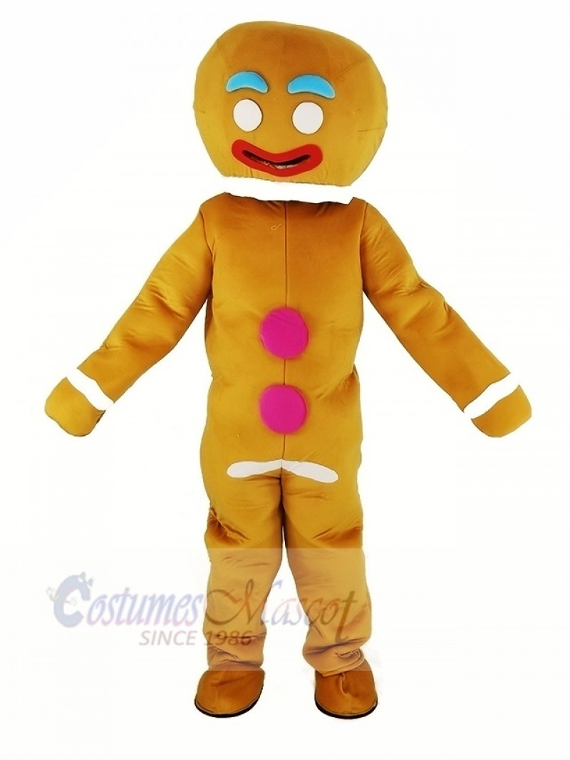 Gingerbread Man Mascot Costume Xmas Christmas