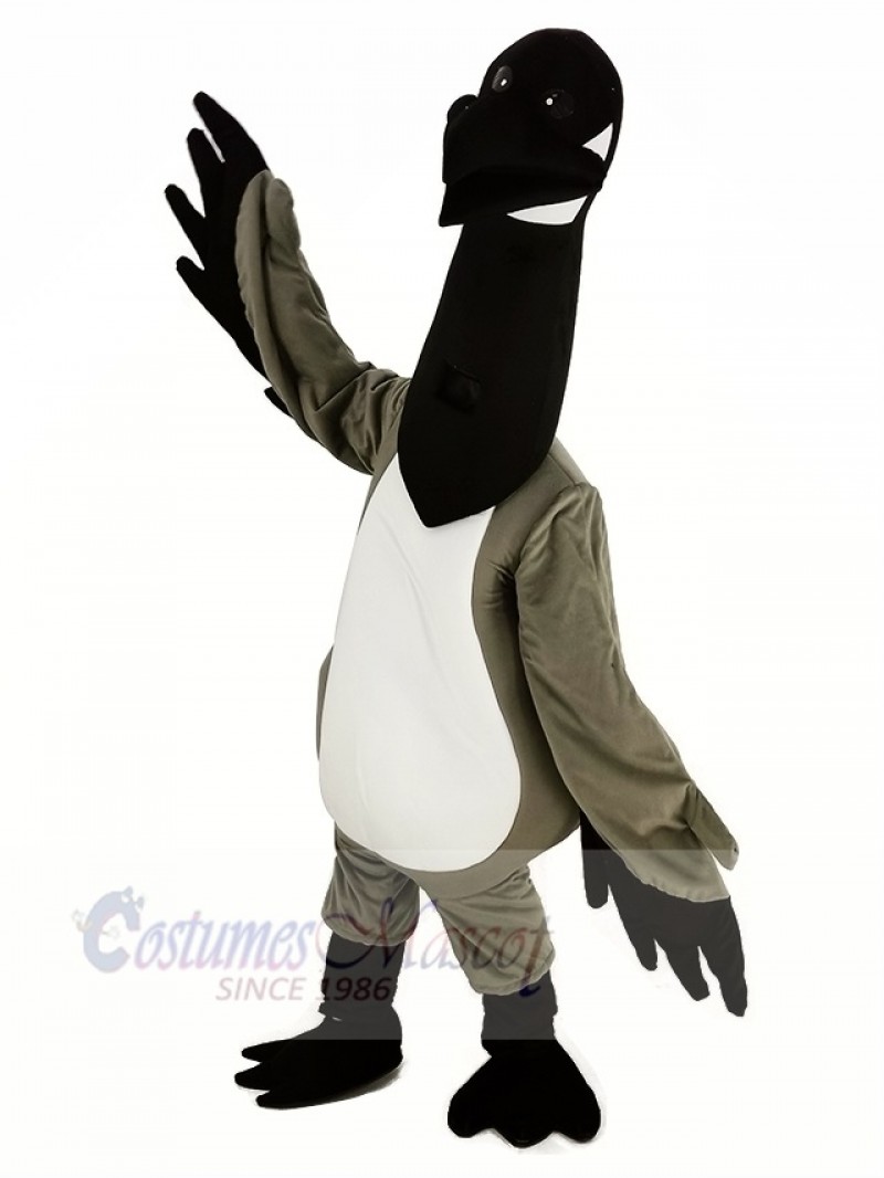 Black Head Canada Goose Mascot Costume Animal