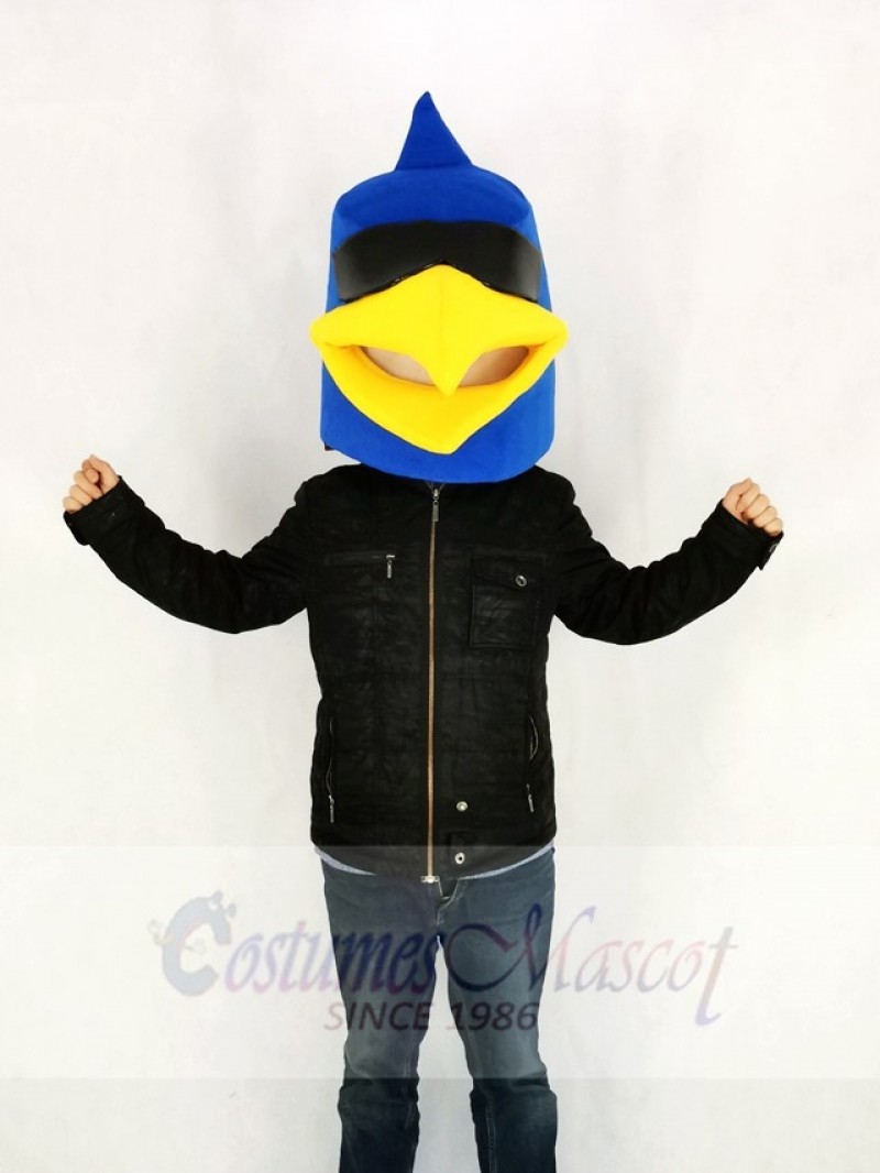 Blue Bird Only Head Mascot Costume Cartoon