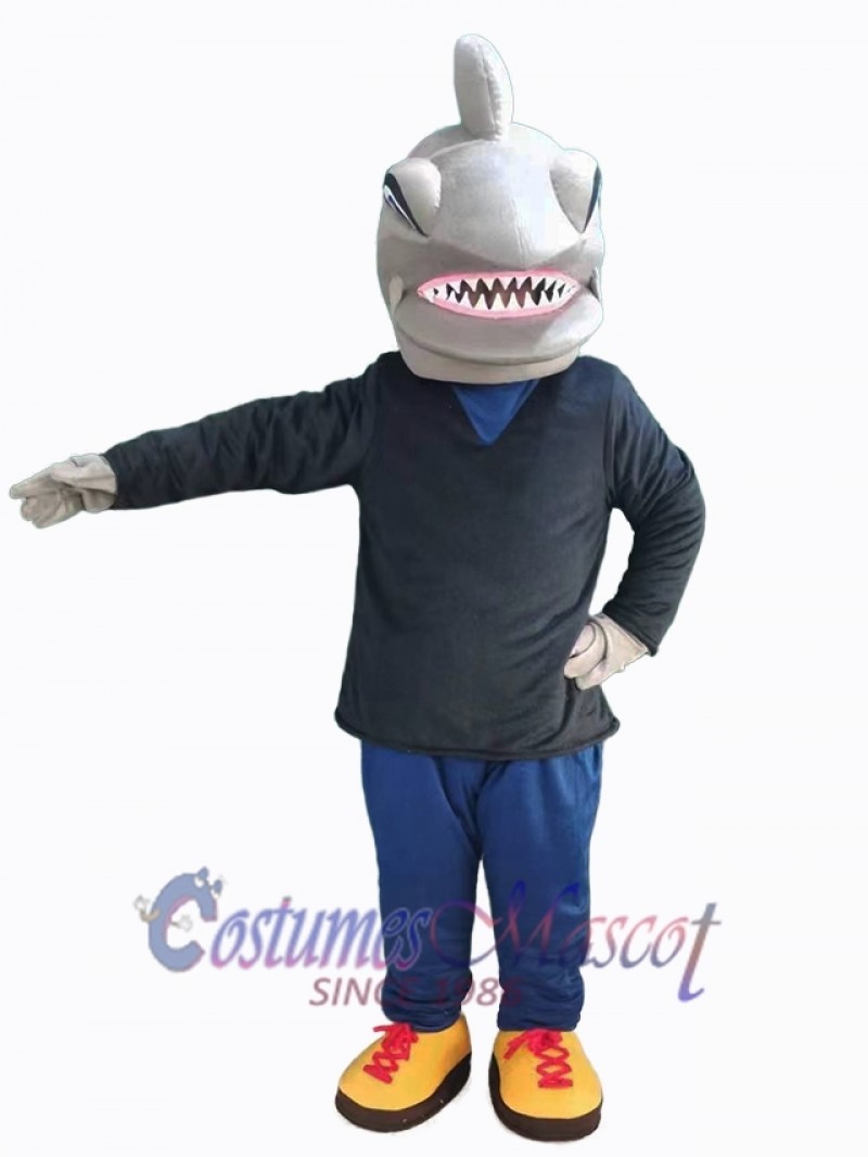 Shark mascot costume