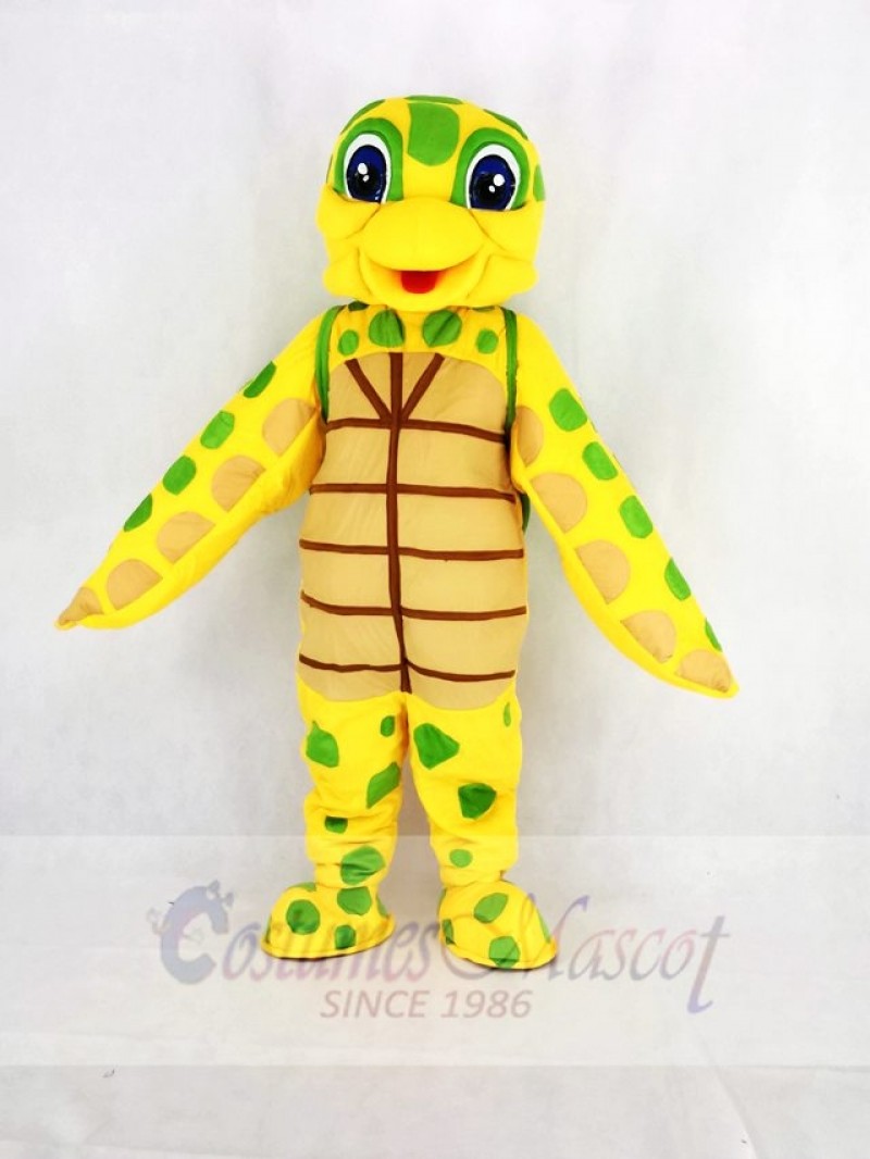 Cute Sea Turtle Mascot Costume Cartoon	