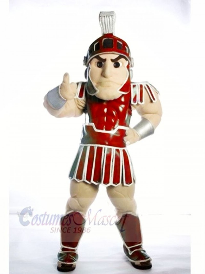 Red Spartan Trojan knight Sparty Mascot Costume Custom Fancy Costume Carnival Cosplay