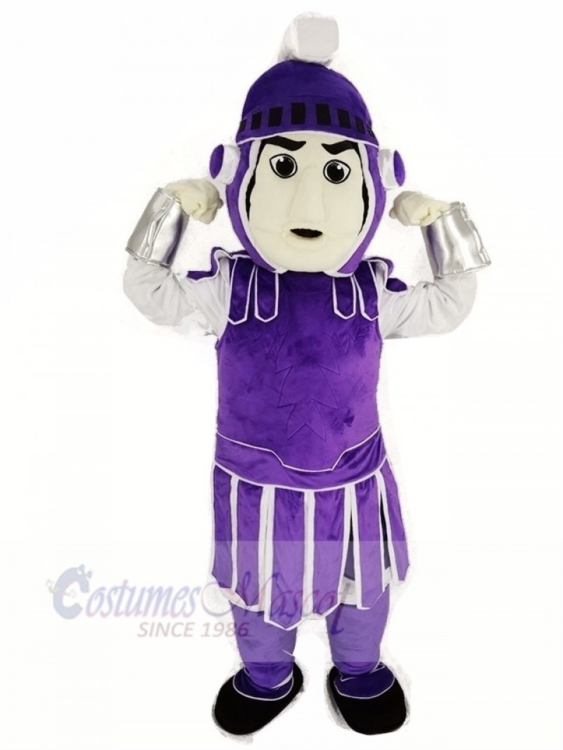 Purple Titan Spartan Sparty Mascot Costume People