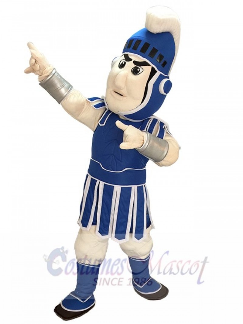 Dark Blue Spartan Trojan Knight Sparty Mascot Costume