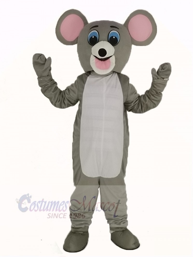 Light Gray Mouse Mascot Costume Adult