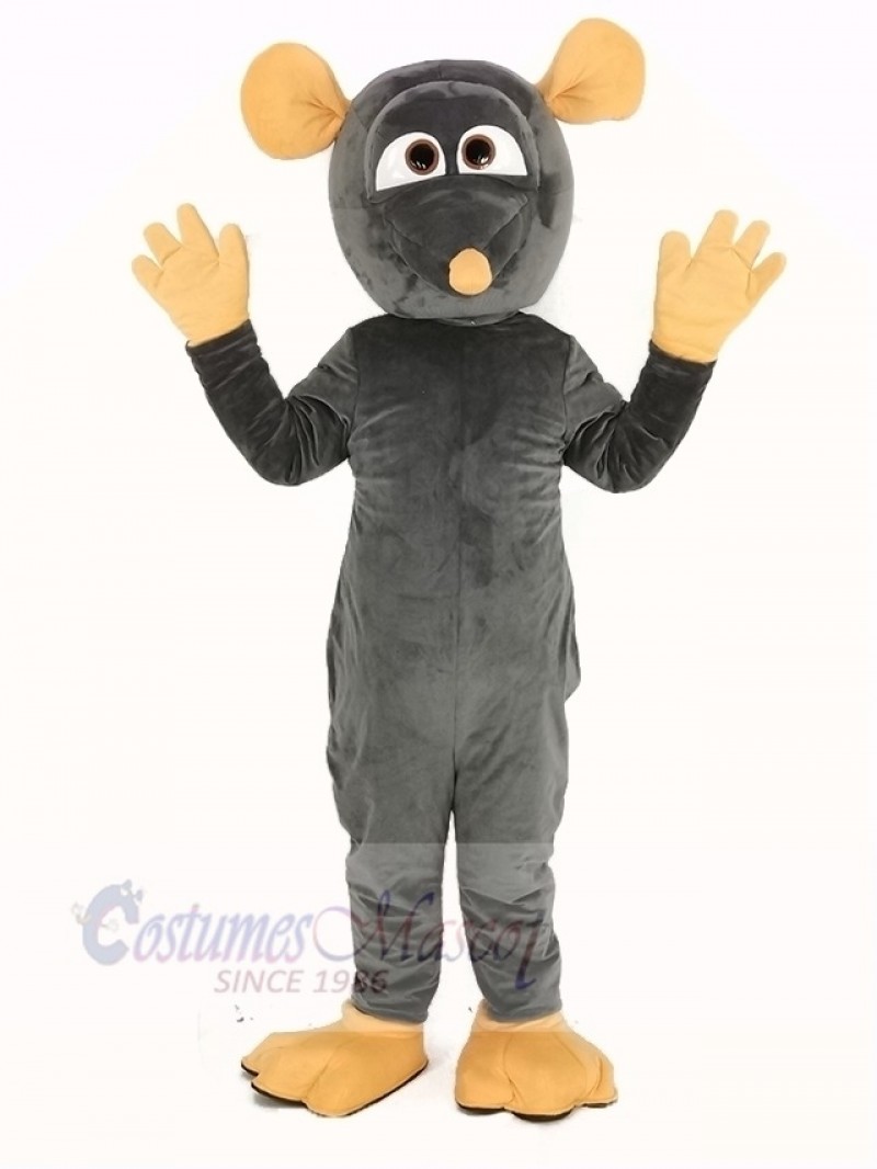 Grey Rat with Big Eyes Mascot Costume Animal