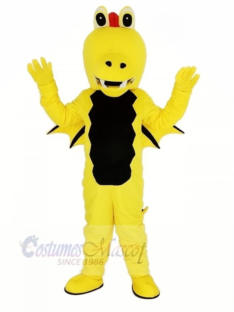 Yellow Thorn Dragon Mascot Adult Costume