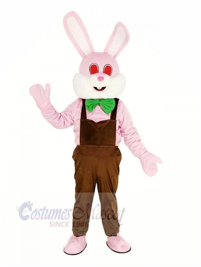 Easter Pink Robbie Rabbit Mascot Costume
