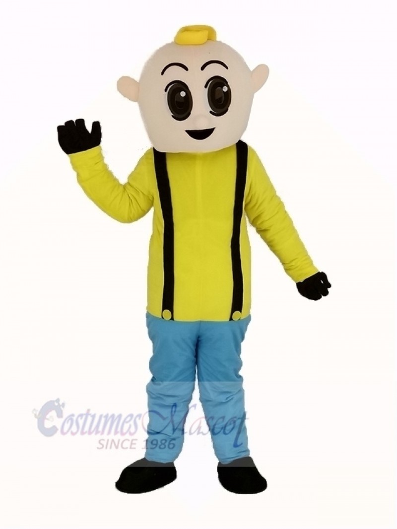 Boy with Yellow Shirt Mascot Costume