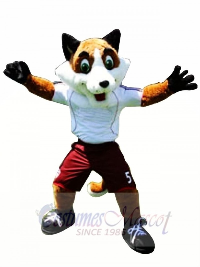 High Quality Soccer Fox Mascot Costume 