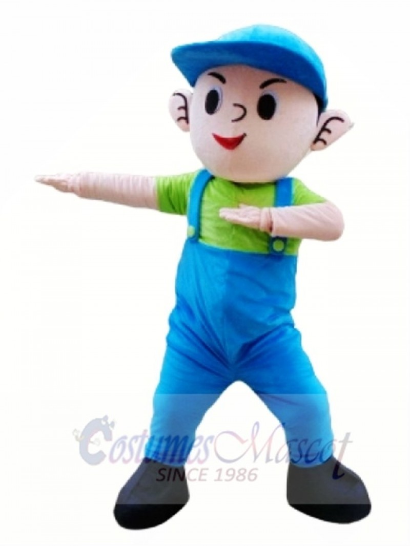 High Quality Happy Schoolboy Mascot Costume