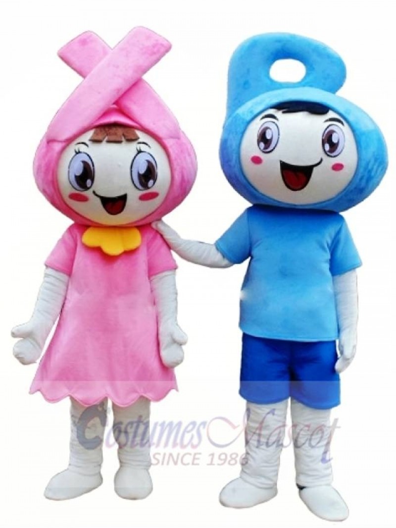 Lovely Schoolboy & Schoolgirl Mascot Costume For Adult 