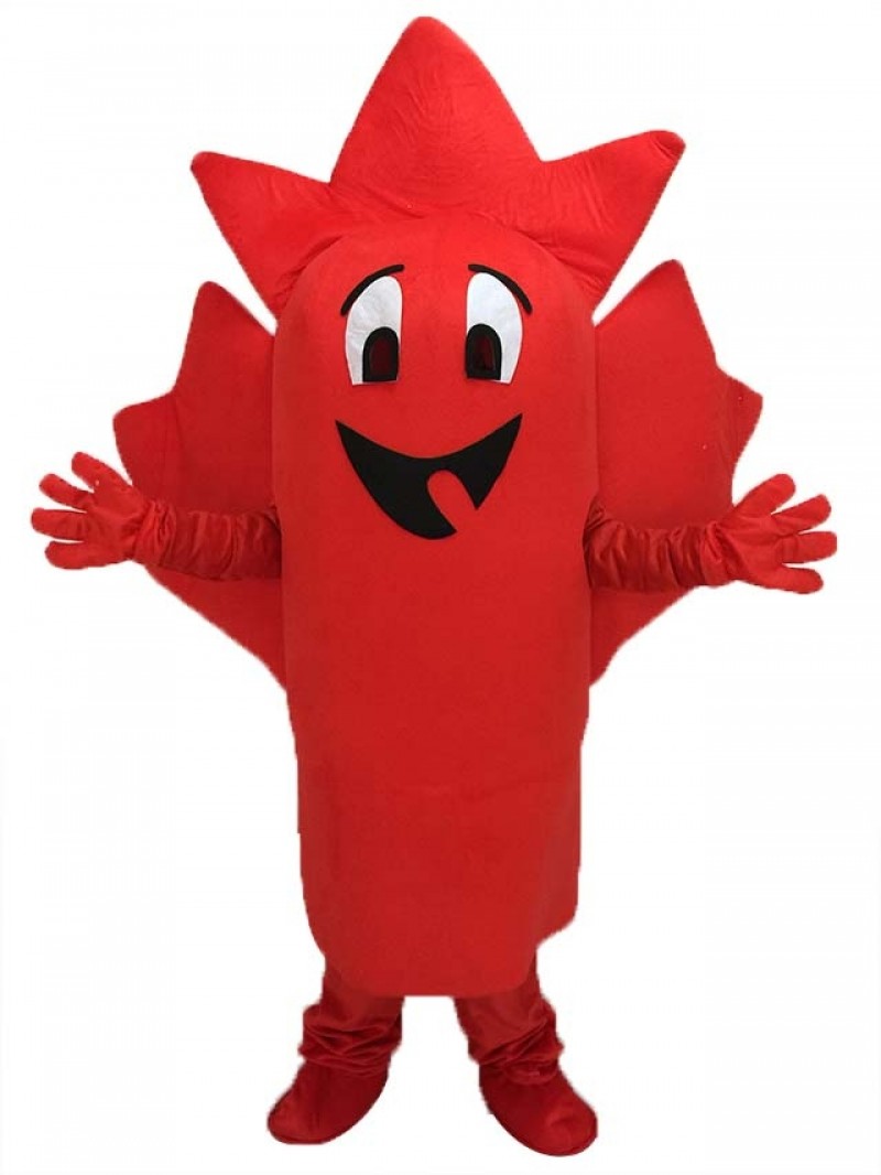 Red Maple Leaf Mascot Costume