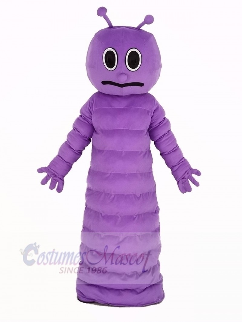 Purple Bug Caterpillar Insect Mascot Costume