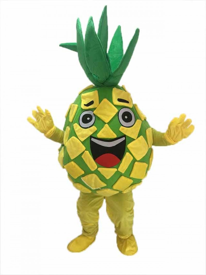 Yellow Pineapple Pete Fruit Mascot Costume