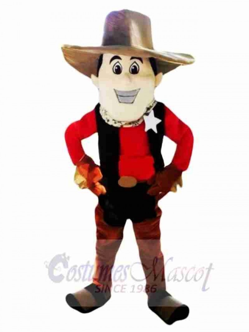 College Cowboy Mascot Costume 