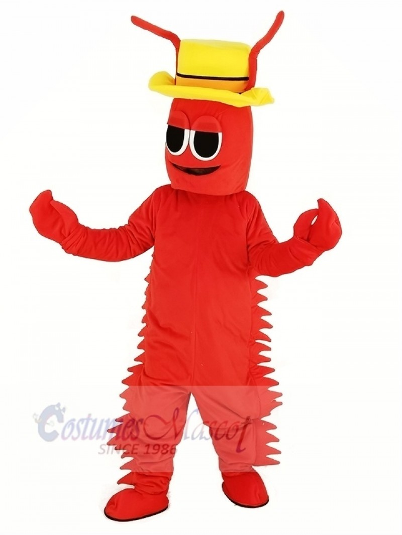 Red Conrad Crawdad Mascot Costume