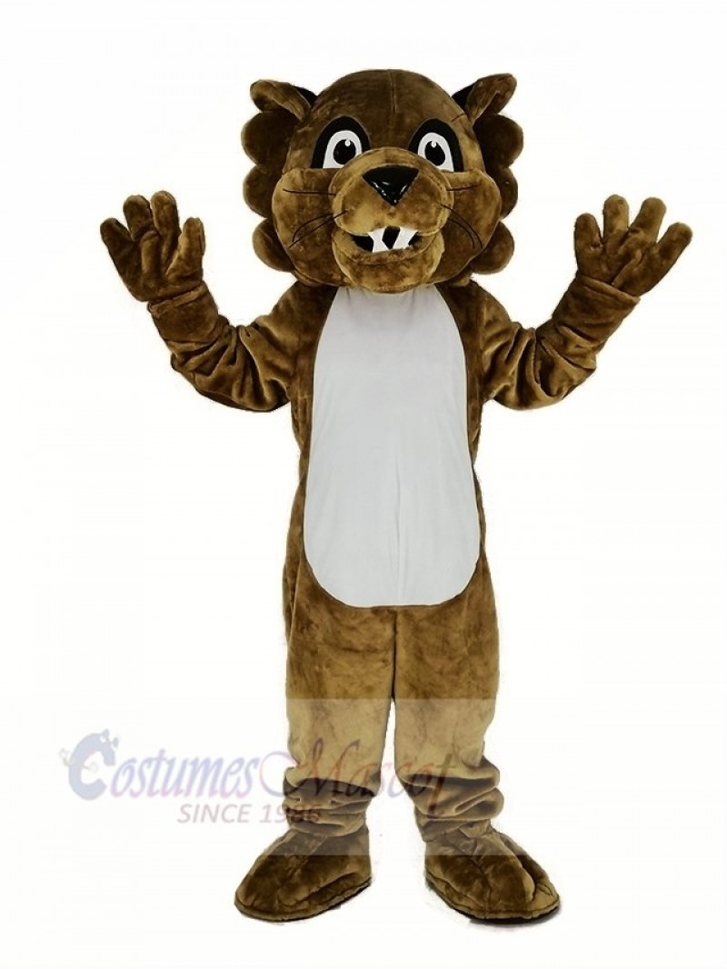 Brown Cougar Paws Mascot Costume Animal