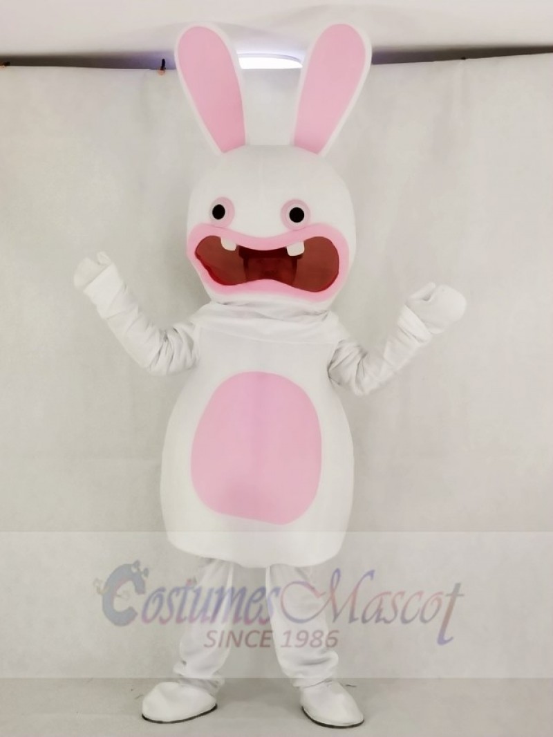 Funny Rayman Raving Rabbit Mascot Costume Cartoon	