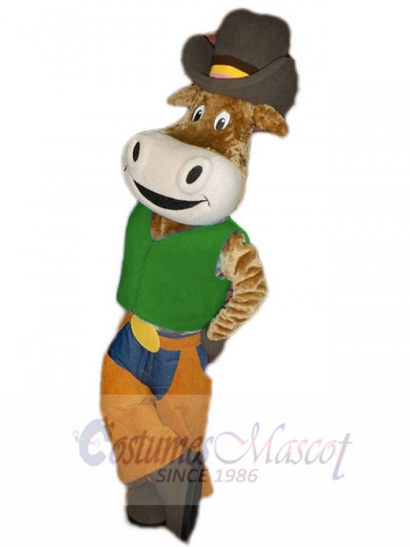 Cowboy Ox Cattle mascot costume