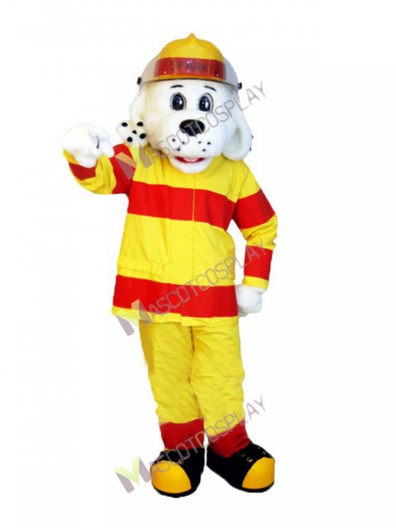 Realistic Sparky the Fire Dog Mascot Costume Animal NFPA Mascot Suit